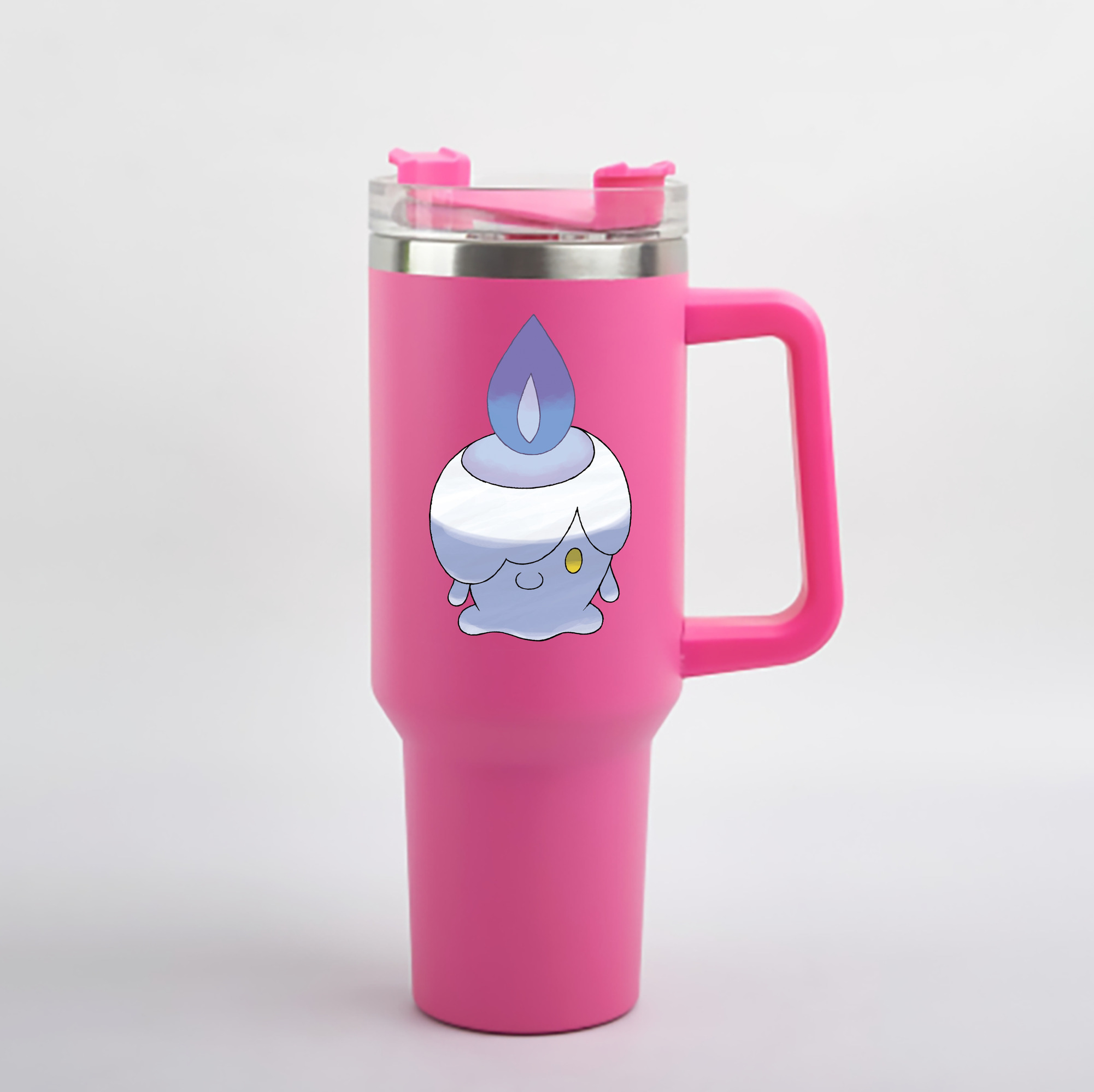 （画像用） ポケットモンスター Pokémon 1200mL車用タンブラー - クリスタルステッカー（プラスチックストロー付き）
